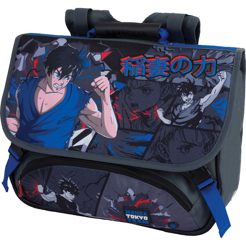 3664447223490-Cartable Manga - 38 cm - 2 compartiments - Oberthur--0