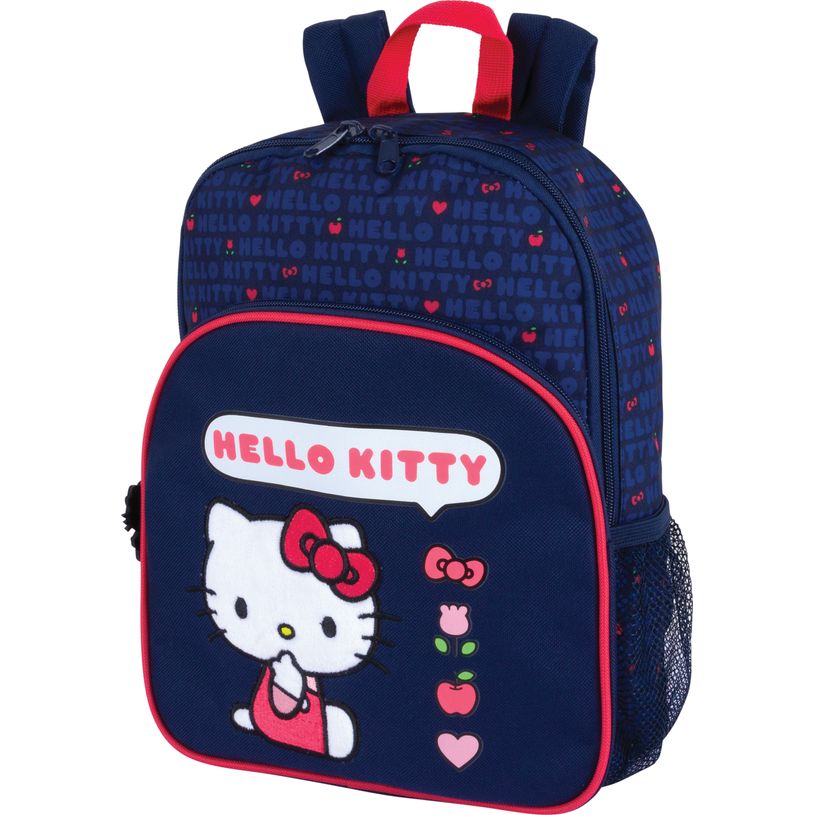 3664447223988-Sac à dos maternelle Hello Kitty - 1 compartiment - marine - Oberthur--0