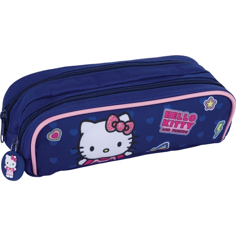 3664447224039-Trousse Hello Kitty - 2 compartiments - primaire girl - Oberthur--0