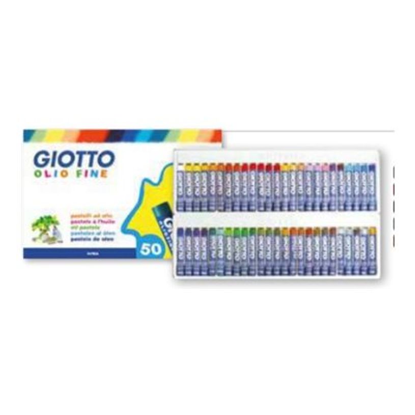 8000825294204-GIOTTO Olio - 50 crayon de cire - pastel à l'huile - fin - couleurs assorties-P_405256031_1-0