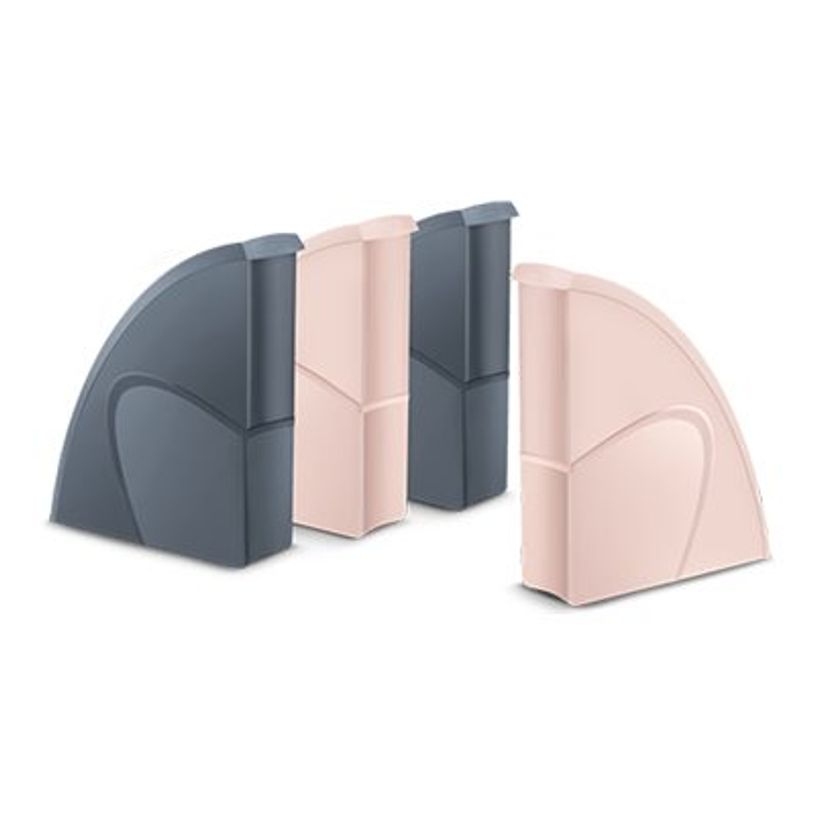 3462159019987-CEP Mineral - Lot de 4 porte-revues - pour 240 x 320 mm - capacité : 700 feuilles - rose -P_405256040_1-0