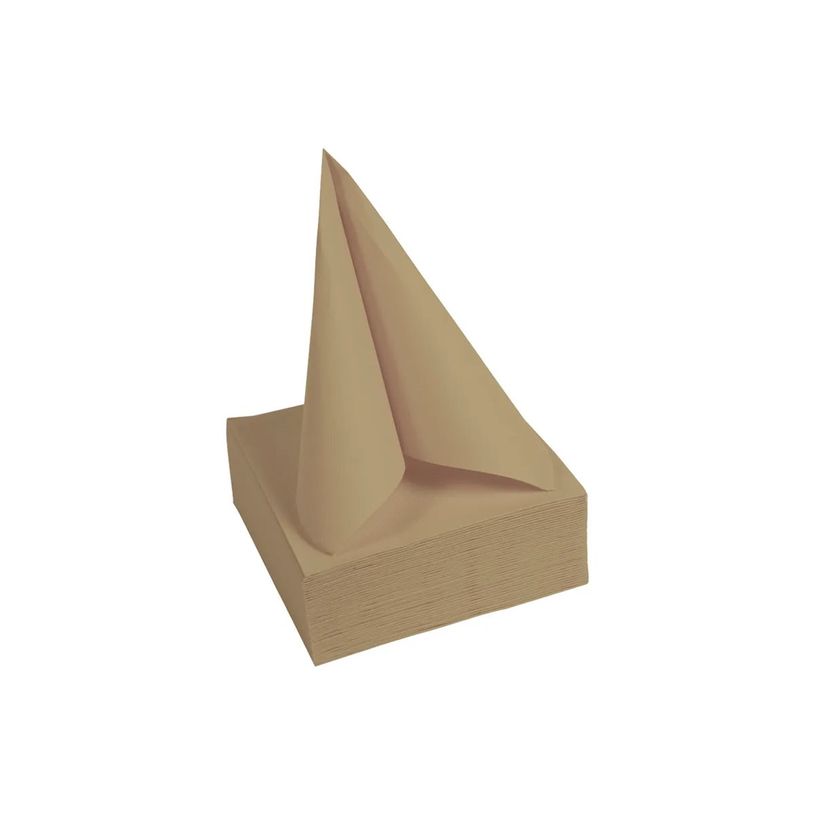 3281516220428-Pronappe - 50 Serviettes - Taille 20 x 20 cm - jetable - ficelle marron-P_405256076_6-5