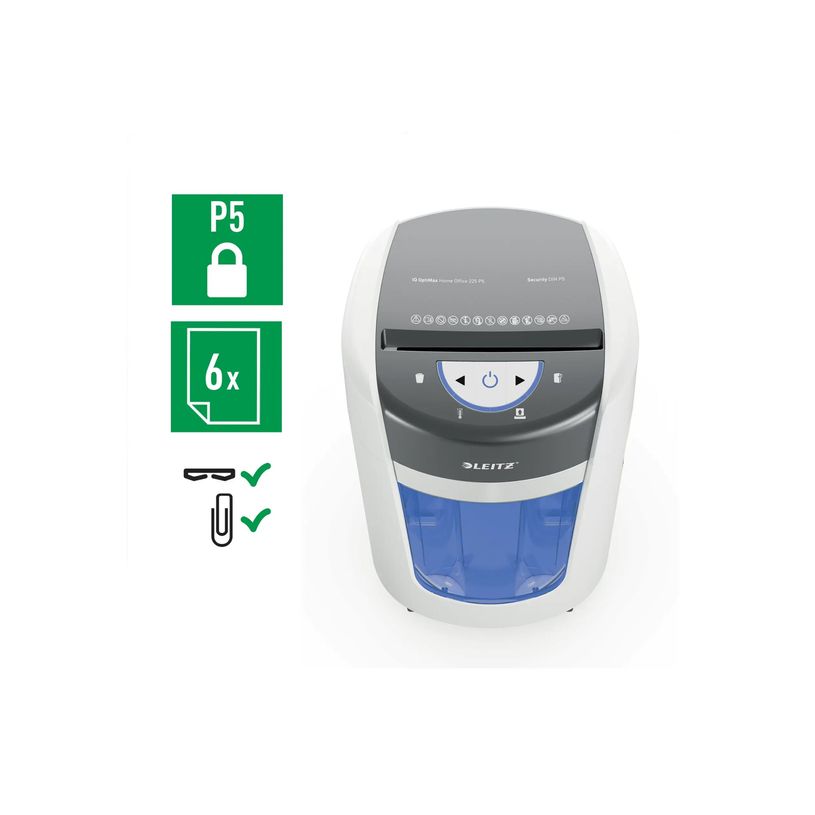 4002432142415-Leitz IQ OptiMax Home Office 225 - Destructeur de documents Micro-coupe - 6 feuilles - Cor-P_405256108_3-4