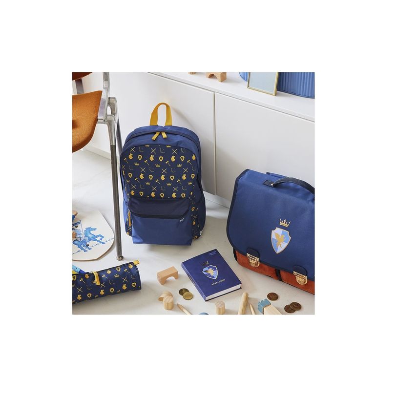 3371010525157-Quo Vadis - Sac à dos primaire - Louise & Arthur - Multicolore - 26,5x36,5x13 cm - Toile (polyester) - 1 compartiment(s-P_405256251_2-7