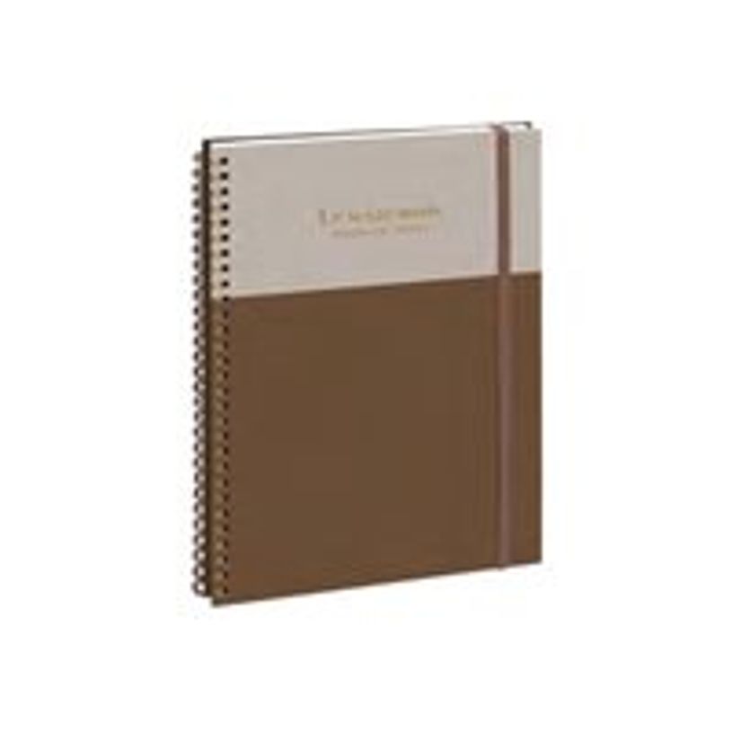3660942090704-Agenda de bureau spiralé 16 mois Gustave - 1 semaine sur 2 pages - 21 x 29,7 cm - Taupe/G-P_405256459_1-2