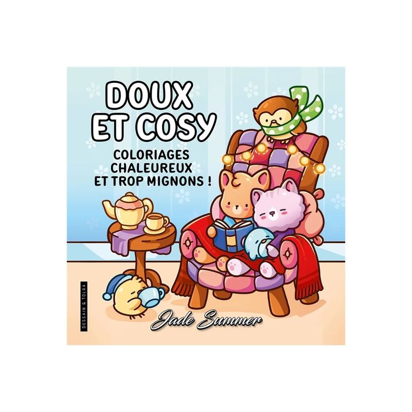 9782295017307-Doux et cosy - Jade Summer - Coloriages chaleureux, mignons et relaxants pour adultes - Co-P_405256578_1-1