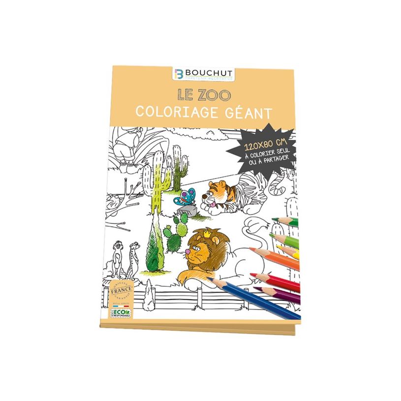 3592930011883-Coloriage PEFC 70 % Zoo Bouchut-P_405256648_1-0