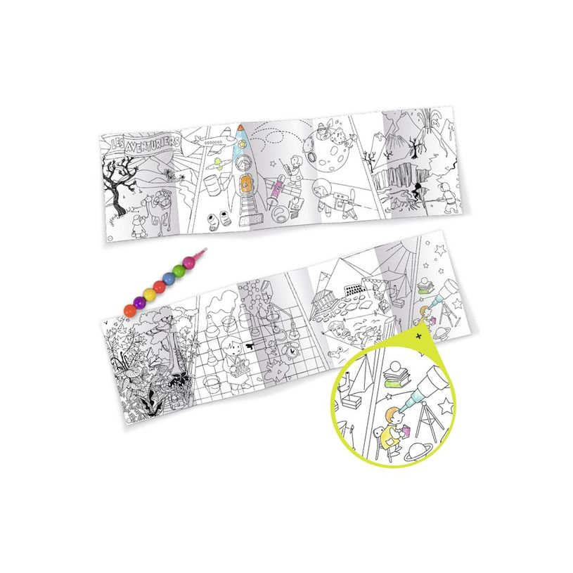 3592930012125-Coloriage nomade + crayon de couleur Aventuriers - 17 x 12,5 cm - Bouchut-P_405256650_2-8