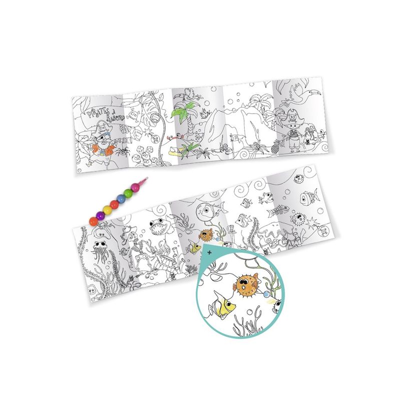 3592930012132-Coloriage nomade + crayon de couleur Pirates - 17 x 12,5 cm - Bouchut-P_405256652_2-8