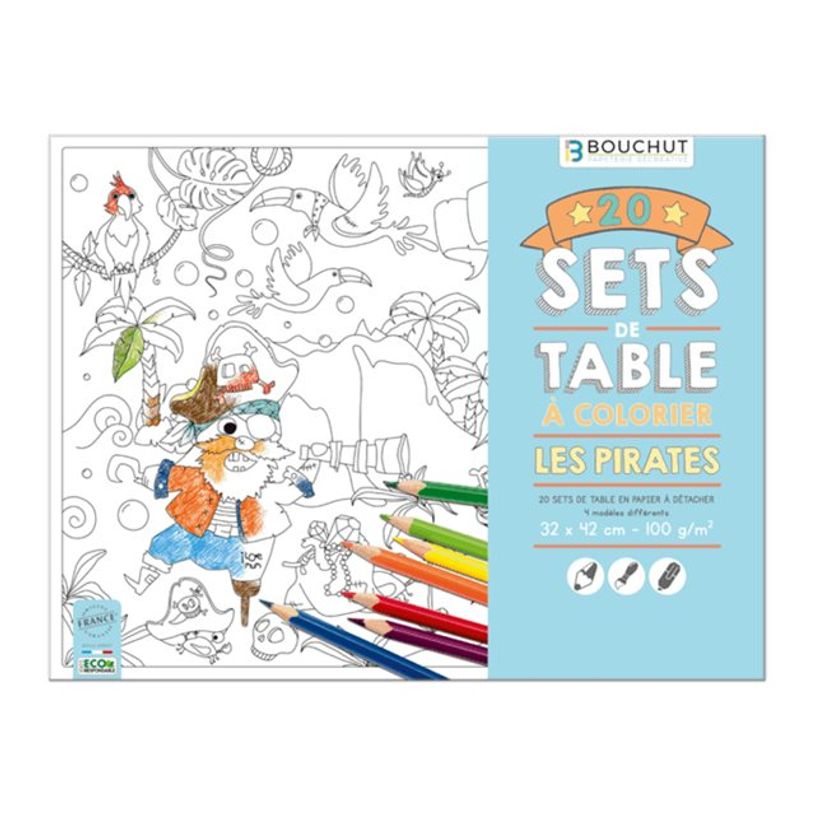 3592930023206-BOUCHUT - Coloriage PEFC 70 % - placemat 320 x 420 mm - pirates-P_405256660_1-0