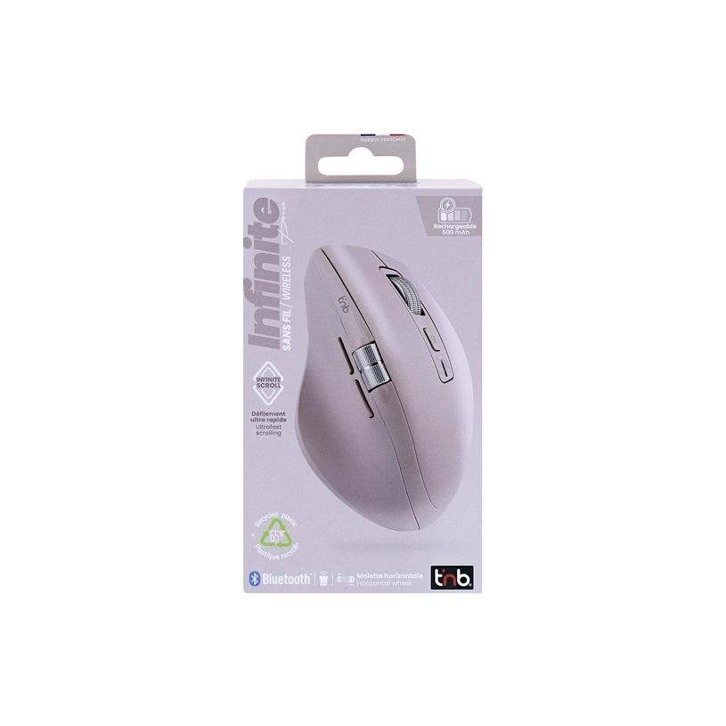 3303170123041-T'nB INFINITEPRO - Souris sans fil, filaire - rechargeable - 7 boutons - rose-P_405256787_8-3