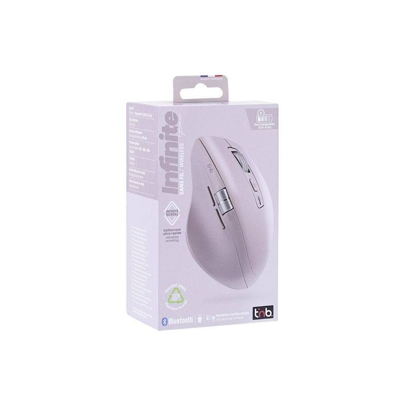 3303170123041-T'nB INFINITEPRO - Souris sans fil, filaire - rechargeable - 7 boutons - rose-P_405256787_9-1