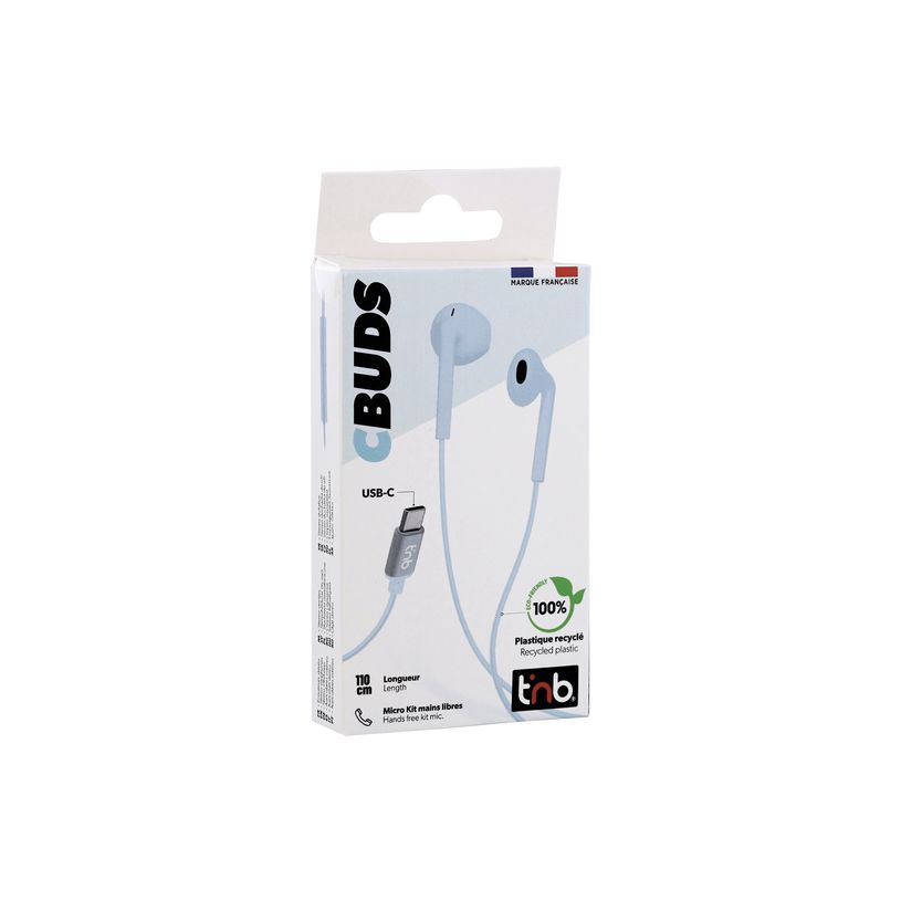 3303170121429-T'nB C-BUDS - Écouteurs avec micro - filaire - USB-C - bleu-P_405256788_4-3