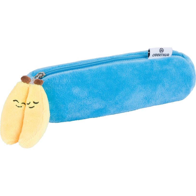3664447216072-Trousse Peluche porte-clé - 1 compartiment - différents modèles disponibles - Oberthur--2