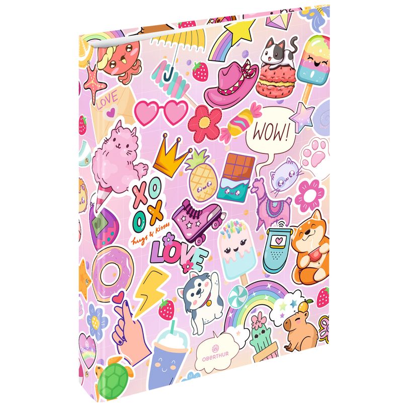 3664447217406-Classeur A4 dos 40 Kawai - 25 x 32 cm - Oberthur--0