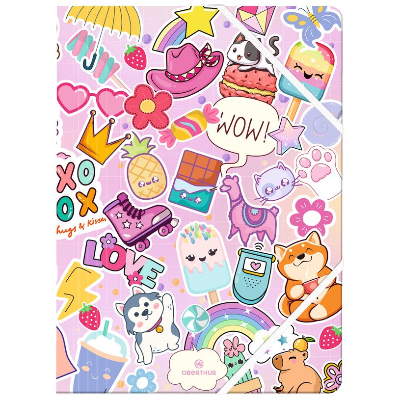 3664447217413-Chemise A4 Kawai - 24 x 32 cm - Oberthur--0