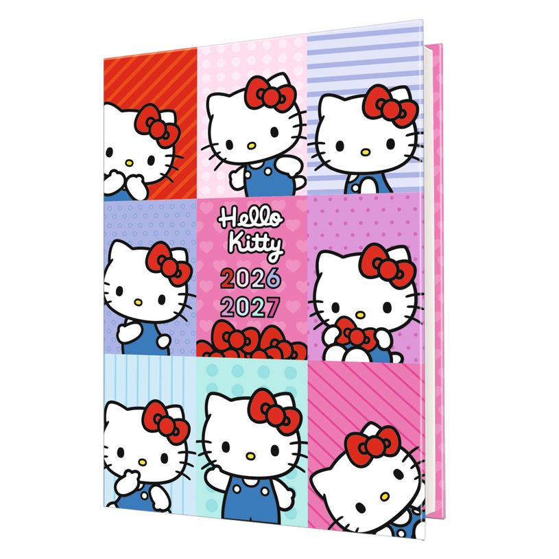 3664447220901-Agenda Hello Kitty - 1 jour par page - 12,5 x 17,5 cm - Oberthur--0
