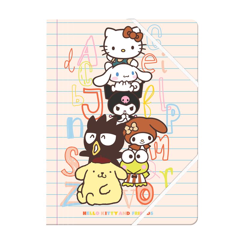 3664447214085-Chemise A4 Hello Kitty and Friends - 24 x 32 cm - Oberthur--0