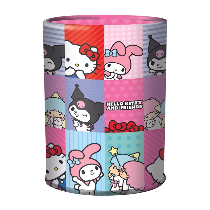 3664447217802-Pot a crayons Hello Kitty and Friends - 6,7 x 10,7 cm - Oberthur--0
