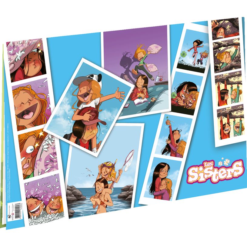 3664447214047-Sous-main double Les Sisters -  55 x 37 cm - Oberthur--1