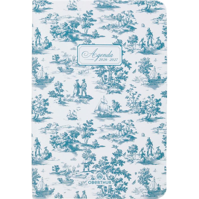 3664447220192-Agenda Windsor - 1 semaine sur 2 pages - 10 x 15 cm - paysage - Oberthur--0