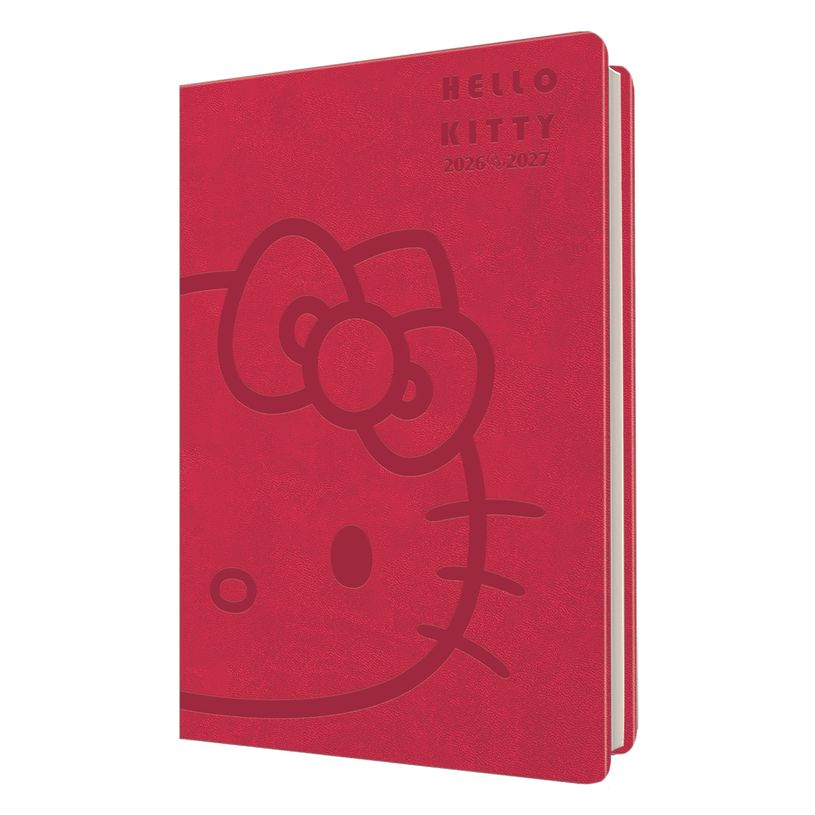 3664447221823-Agenda Hello Kitty - 1 semaine sur 2 pages - 17 x 24,5 cm - tête - Oberthur--0