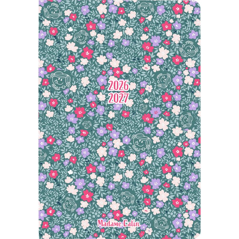 3664447221779-Agenda Monsieur Madame - 1 semaine sur 2 pages - 17 x 24,5 cm - calin - Oberthur--0