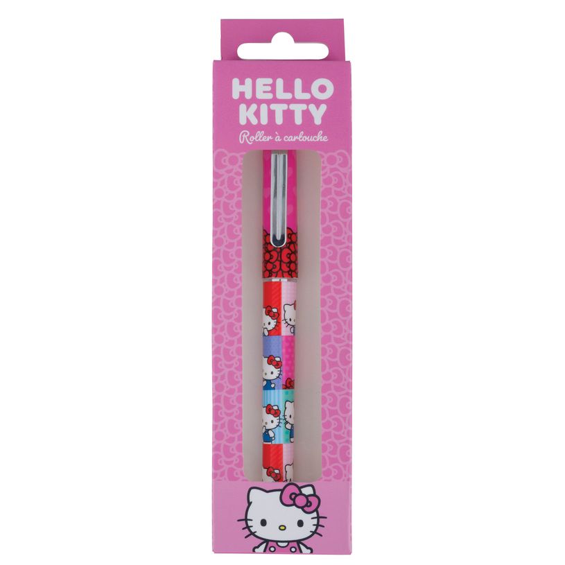 3664447225241-Styllo roller à cartouche Hello Kitty - Oberthur--0