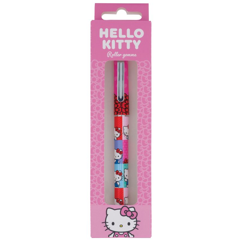 3664447225258-Styllo roller gomme Hello Kitty - Oberthur--0