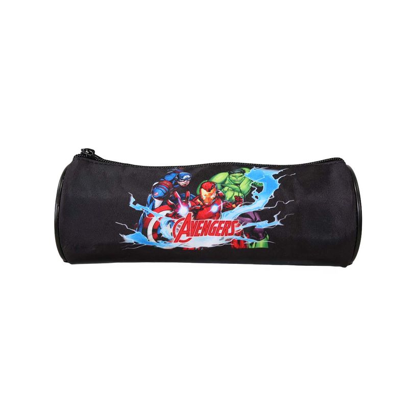 3666311038544-Trousse ronde Avengers - 1 compartiment - Noir - Bagtrotter--0