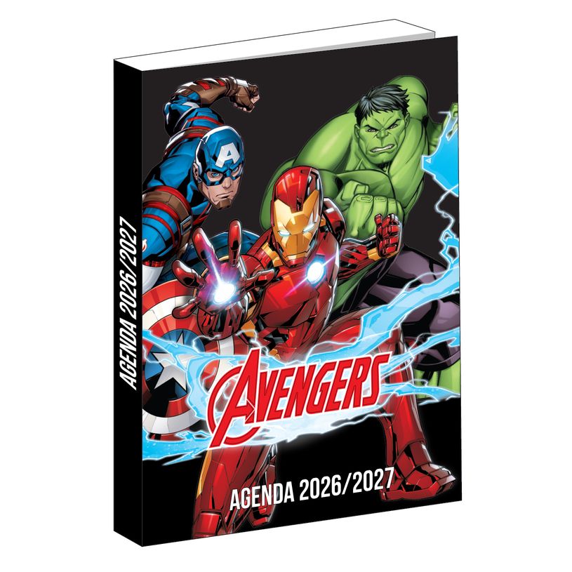 3666311036328-Agenda Avengers - 1 jour par page - 12x17 cm - Noir - Bagtrotter--0