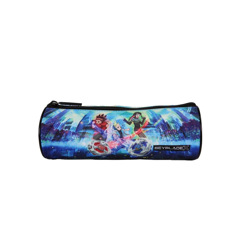 3666311038476-Trousse ronde Beyblade X - 1 compartiment - Multicolore - Bagtrotter--0
