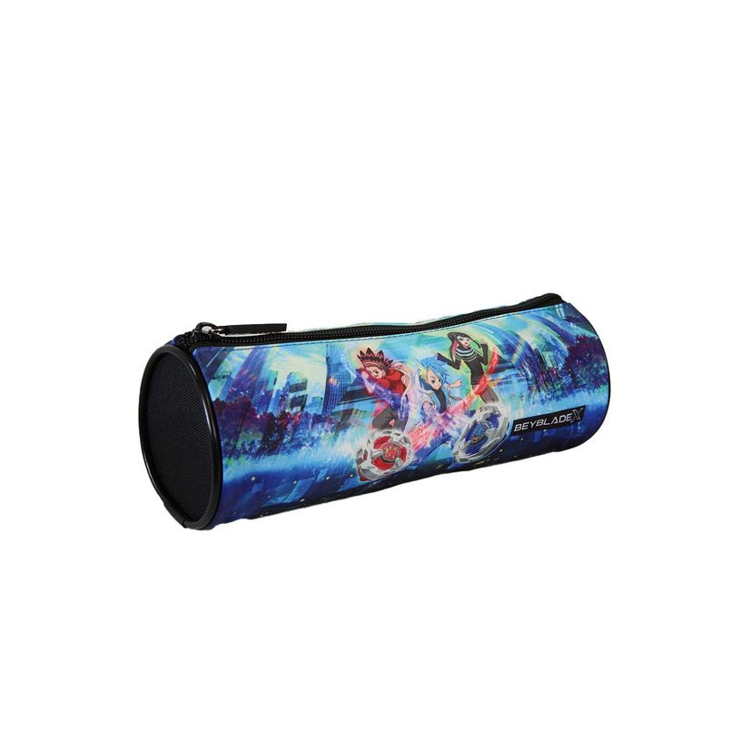 3666311038476-Trousse ronde Beyblade X - 1 compartiment - Multicolore - Bagtrotter--1