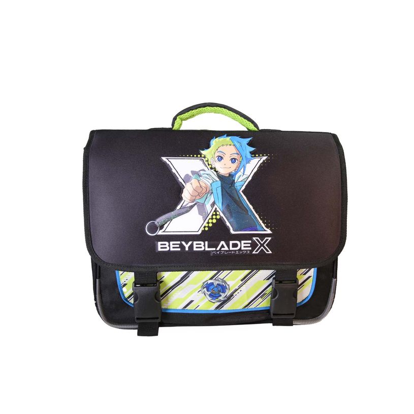 3666311032474-Cartable 3D Beyblade X - 38 cm - 2 compartiments - Noir - Bagtrotter--0