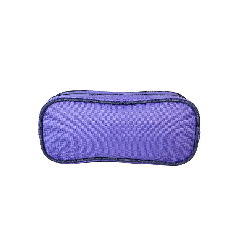 3666311037813-Trousse rectangulaire Cybel - 2 compartiments - Violet - Bagtrotter--2