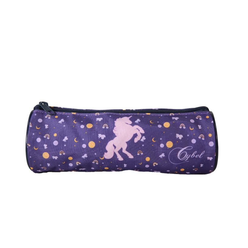 3666311037806-Trousse ronde Cybel - 1 compartiment - Violet - Bagtrotter--0