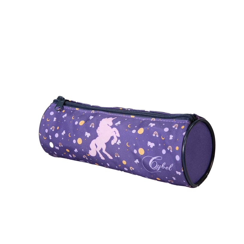 3666311037806-Trousse ronde Cybel - 1 compartiment - Violet - Bagtrotter--1