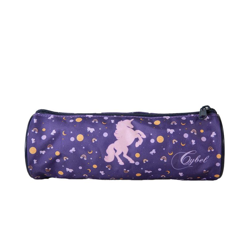 3666311037806-Trousse ronde Cybel - 1 compartiment - Violet - Bagtrotter--2