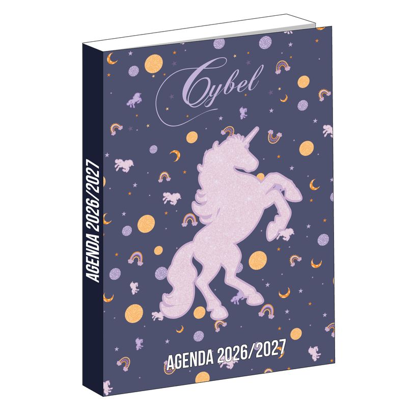 3666311035840-Agenda Cybel - 1 jour par page - 12x17 cm - Violet - Bagtrotter--0