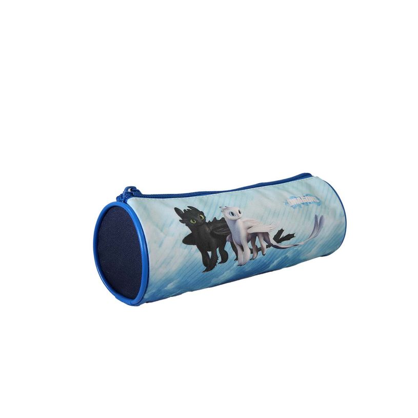 3666311039527-Trousse ronde Dragon  - 1 compartiment - Bleu - Bagtrotter--1