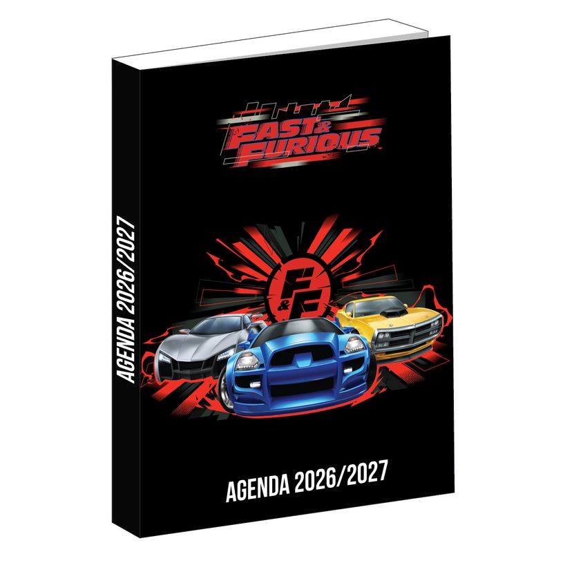 3666311032870-Agenda Fast and Furious - 1 jour par page - 12x17 cm - Noir - Bagtrotter--0