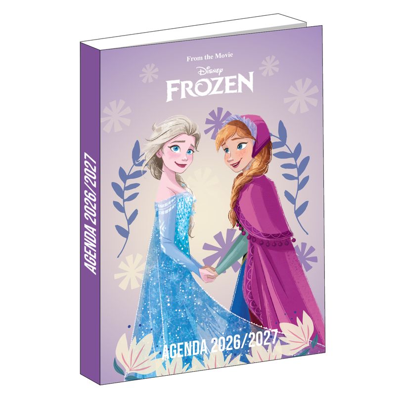 3666311033181-Agenda La Reine des Neiges - 1 jour par page - 12x17 cm - Violet - Bagtrotter--0