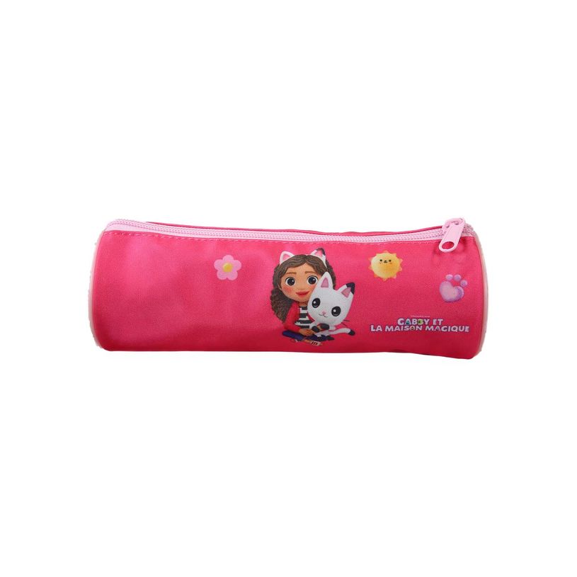 3666311040240-Trousse ronde Gabby et la maison magique - 1 compartiment - Rose - Bagtrotter--2
