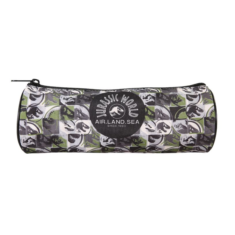 3666311032733-Trousse ronde Jurassic World - 1 compartiment - Vert - Bagtrotter--0