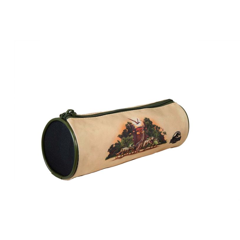 3666311038759-Trousse ronde Jurassic Park - 1 compartiment - Beige - Bagtrotter--1