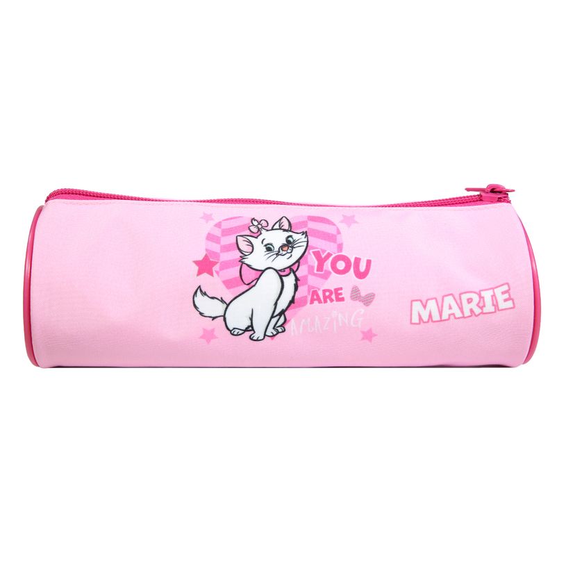3666311015033-Trousse ronde Marie - 1 compartiment - Rose - Bagtrotter--2