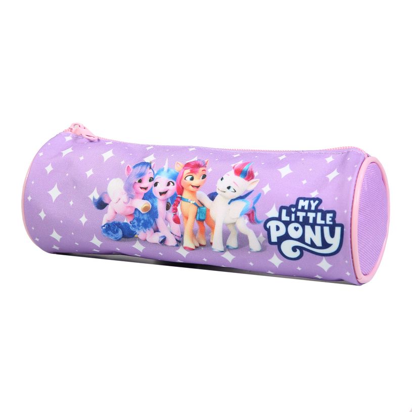 3666311015910-Trousse ronde My Little Pony - 1 compartiment - Violet - Bagtrotter--1