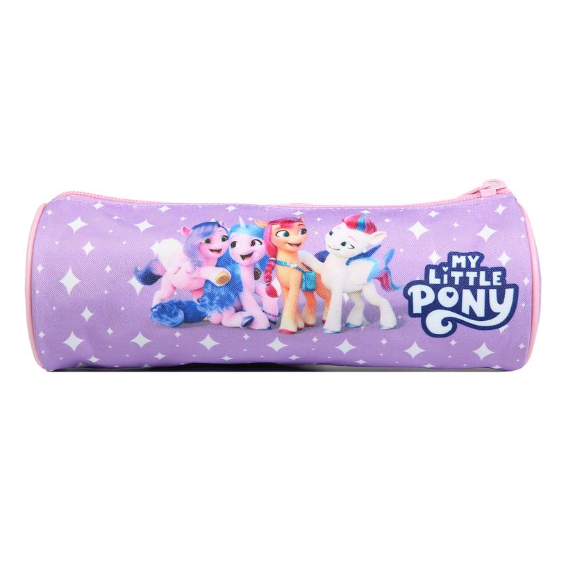 3666311015910-Trousse ronde My Little Pony - 1 compartiment - Violet - Bagtrotter--2