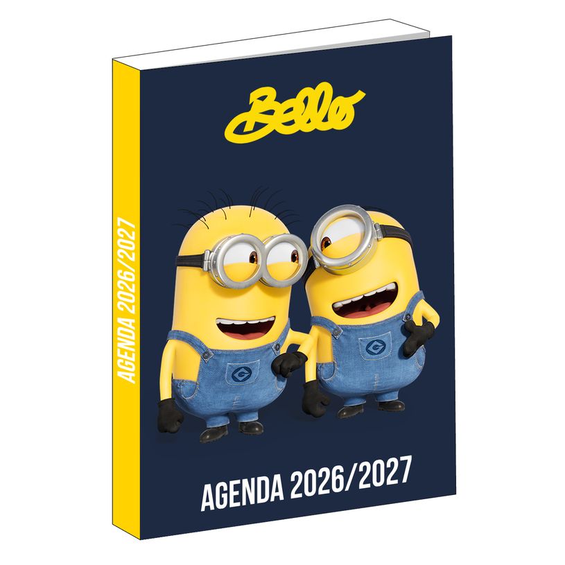 3666311036489-Agenda Les Minions - 1 jour par page - 12x17 cm - Marine - Bagtrotter--0