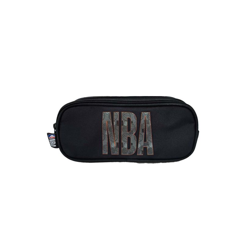 3666311037691-Trousse rectangulaire NBA - 2 compartiments - Noir - Bagtrotter--0